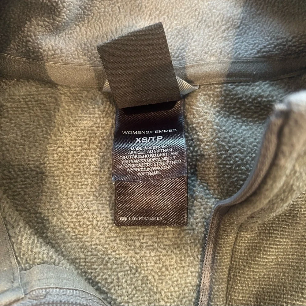 The North Face Olive Green Fleece Pullover Size Extra S